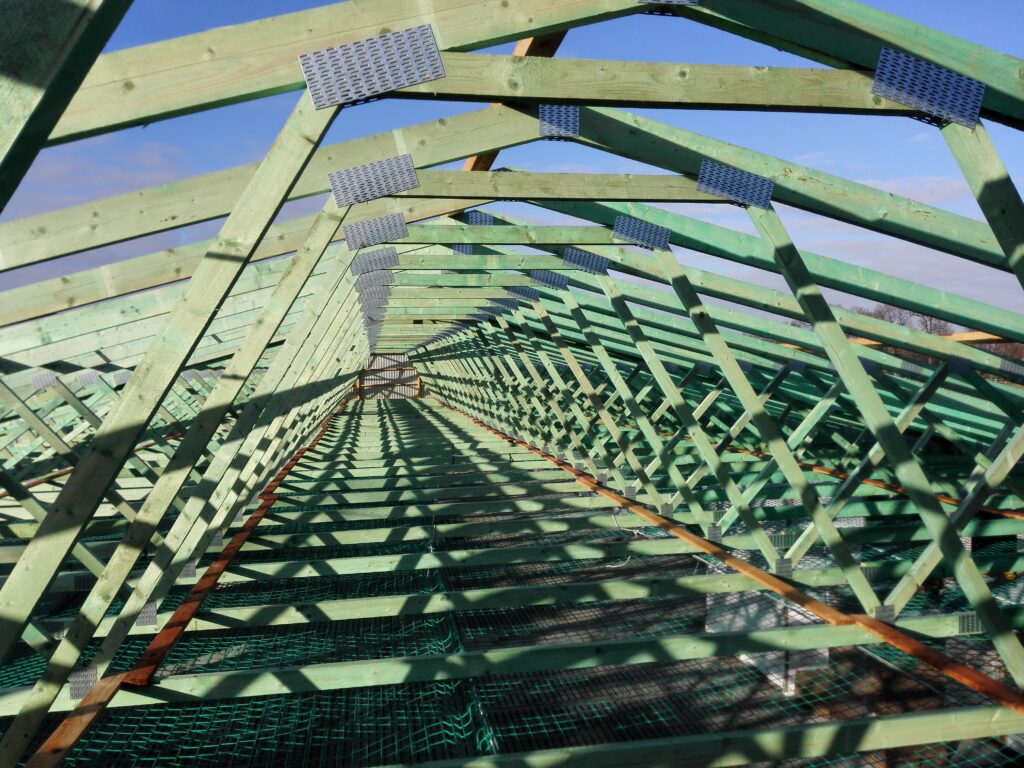 Schweinestall Nagelplattenbinder