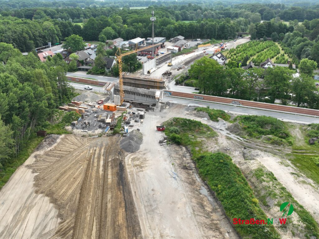 Luftbild von Westen Widerlager