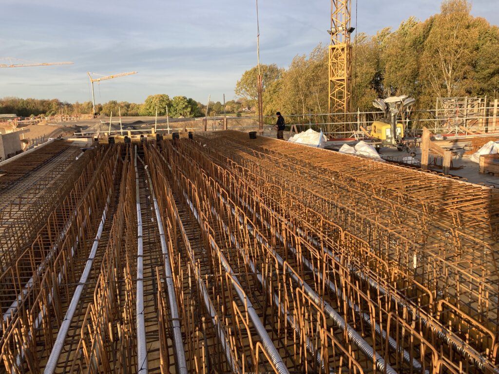 Verlegung von Spanngliedern in Hüllrohren